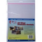 Stix2 A4 Clear Printable Acetate Sheets – 100 microns – 5 per pack