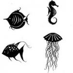 Lavinia Stamps Sea Creatures | Set of 4