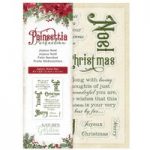 Crafter’s Companion Nature’s Garden Stamp Set Joyeux Noel Set of 9 | Poinsettia Perfection
