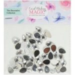 Card Making Magic The Decorative Collection 10 x 14mm Tear Drop Crystals | Pack of 50