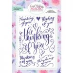 Card Making Magic Embossing Folder Thinking of You 5in x 7in by Christina Griffiths