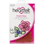 Heartfelt Creations Cling Rubber Stamp Set Classic Rose | Set of 4