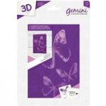 Gemini 3D 5in x 7in Embossing Folder & Stencil Fluttering By