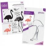 Crafter’s Companion Fabulous Flamingo Layering Stamp & Outline Die Bundle