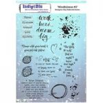 IndigoBlu A5 Red Rubber Stamp Set Mindfulness #3 Set of 12 by Kay Halliwell-Sutton
