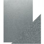 Craft Perfect by Tonic Studios A4 Luxury Embossed Card Ice Grey Glacier | Pack of 5
