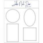John Next Door Media Plate Square, Rectangle, Oval & Circle | Set of 4