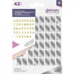 Gemini Monogram Foil Stamp Die Classic Alphabet | Set of 42
