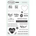 Simply Made Crafts A5 Stamp Set Wonderful Sentiments | Set of 24