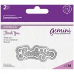 Gemini Die Set Expressions Thank You | Set of 2
