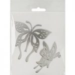 CraftStash Metal Hot Foil Stamp Butterflies | Set of 2