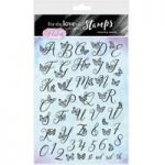 Hunkydory For the Love of Stamps A4 Set Flutterbye Initials | Set of 47
