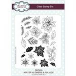 Sue Wilson A5 Clear Stamp Set Wintery Flowers and Foliage