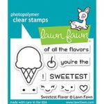 Lawn Fawn Clear Stamp Set Sweetest Flavor Set of 10 | 3in x 2in