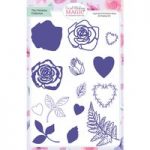 Card Making Magic A5 Stamp Set Layered Rose Set of 14 Christmas Collection by Christina Griffiths
