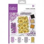 Crafter’s Companion A6 Stamp Set Floral Cascade Set of 3 | Background Layering Stamps
