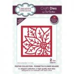 Sue Wilson Die Set Poinsettia Flower Square | Festive Collection