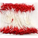 Crafts Too Stamens Pearlized Red 1mm | Pack of 144