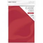Craft Perfect A4 Classic Card Weave Textured Candy Red | Pack of 10