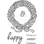 Woodware Polymer Stamp Clear Singles Loopy Wreath | Set of 4