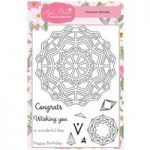 Apple Blossom A6 Stamp Set Geometric Mandala | Set of 11