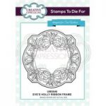 Sue Wilson Stamp Eve’s Holly Ribbon Frame | Festive Collection