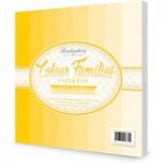 Hunkydory Paper Pad Colour Families in Yellow | 48 Sheets