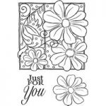 Woodware Clear Stamp Set Petals and Twirls