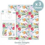 Craft Consortium Decoupage Paper Pad Garden Delights | 3 Sheets