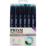 Hunkydory Prism Craft Marker Pen Set 10 Turquoises | Set of 6