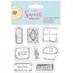 Papermania 4in x 4in Clear Stamp Set Biscuits & Cakes Set of 8 | Sweet Treats
