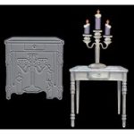 Joanna Sheen Signature Dies Side Table with Candles