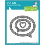 Lawn Fawn Die Set Stitched Speech Bubble Frames Set of 3 | Lawn Cuts