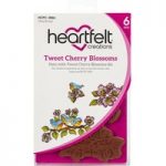 Heartfelt Creations Cling Rubber Stamp Set Tweet Cherry Blossoms | Set of 6