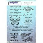 IndigoBlu A5 Red Rubber Stamp Set Mindfulness #2 Set of 8 by Kay Halliwell-Sutton