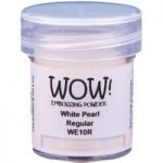 WOW! Pearlescent Embossing Powder White Pearl Regular | 15ml Jar