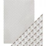 Craft Perfect by Tonic Studios Hand Crafted Cotton Papers Silver Chequer | Pack of 5
