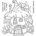 Woodware Clear Magic Singles by Francoise Read Fairy House Stamp