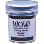 WOW! Primary Colours Embossing Powder Ebony Black Regular | 15ml Jar