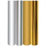 Spellbinders Glimmer Hot Foil Roll Metallic Gold & Silver Variety Pack 15ft x 5in | Pack of 4