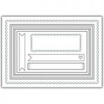 Julie Hickey Designs Die Set Layers Frames & Banners Rectangle | Set of 8