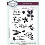 Creative Expressions Lisa Horton Festive Flurry Under the Mistletoe A5 Clear Stamp Set