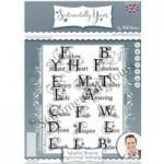 Phill Martin Sentimentally Yours A5 Stamp Inspirational Sentiments Set of 13 | Industrial Blueprint