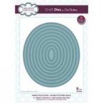 Sue Wilson Die Set Double Stitched Ovals Set of 9 | Noble Collection