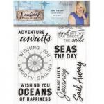 Crafter’s Companion Sara Signature A6 Stamp Set Seas The Day Set of 9 | Nautical Collection