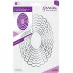 Gemini Die Set Elements Nesting Scalloped Edge Oval