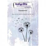 IndigoBlu A6 Red Rubber Stamp Dandelions