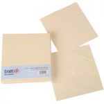 Craft UK 7inx7in Card Blanks & Envelopes Ivory | 25 pack