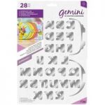 Gemini Die Set Expressions Cascade Right Alphabet | Set of 28