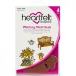 Heartfelt Creations Cling Rubber Stamp Set Wishing Well Oasis | Set of 4